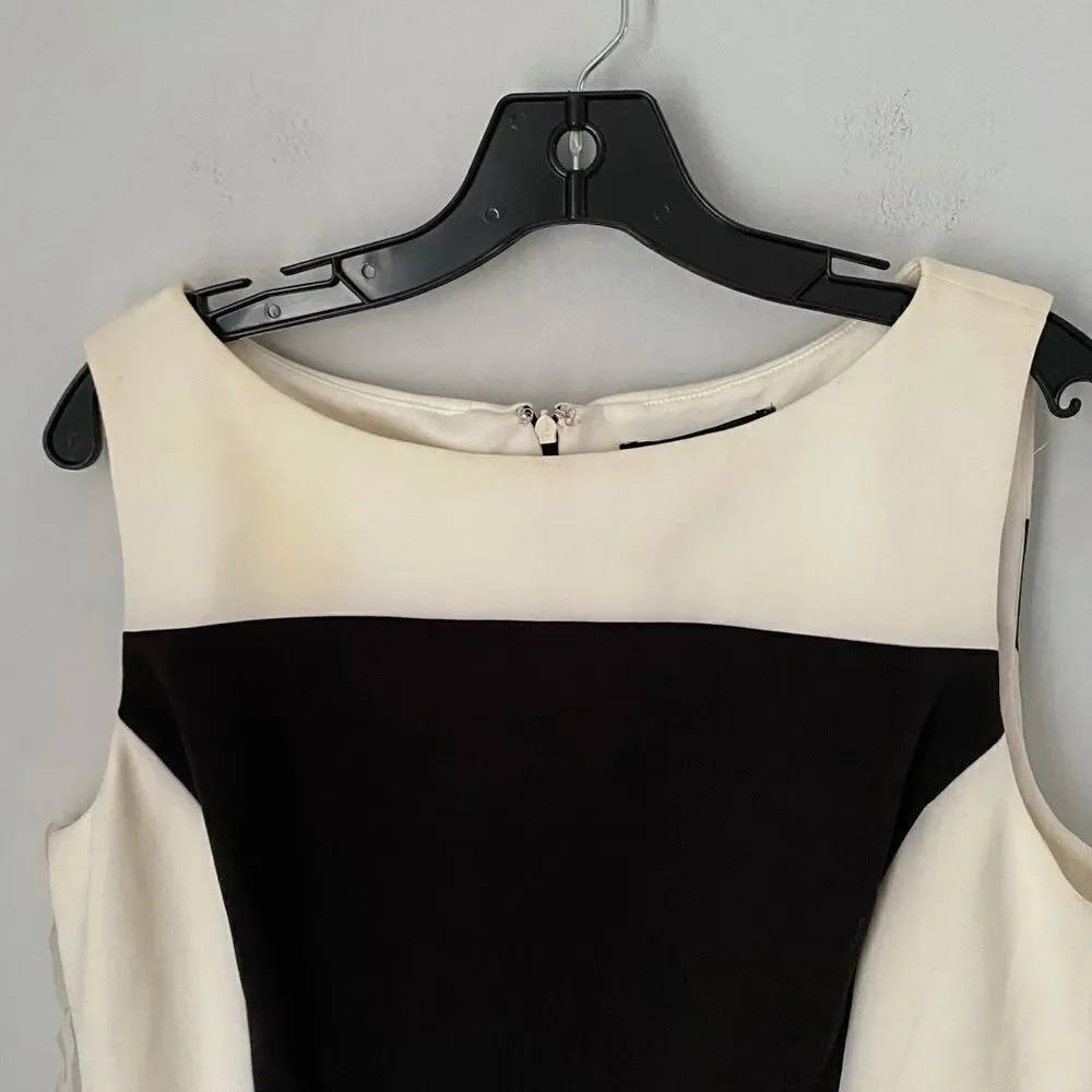 American Living Women's Sleeveless Black and White A Line Sheath Dress size 16 - Picture 2 of 6